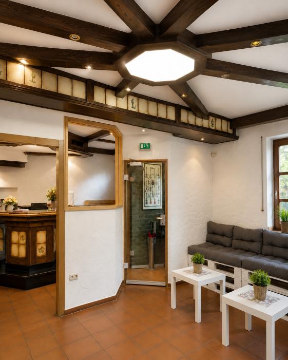 Boutique hotel reception lounge interior at Verdo Hotel